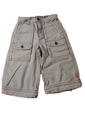 Vintage Nautica Boys Size 6 Cargo Shorts khaki Adjustable waist lg Pockets